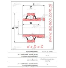 EX208-24G2 ŁOŻYSKO SAM. [ŁOS381]