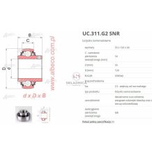 ŁOŻYSKO SAM.  55.00*120.00* 34.00/66.00  [ŁOS559]