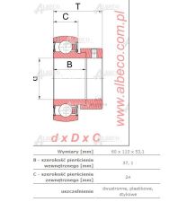 ŁOŻYSKO SAM.  60.00*110* 24.00/53.10 [ŁOS603]