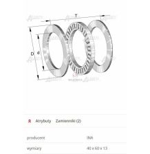 ŁOŻYSKO 81108-TV INA [ŁOT406013]