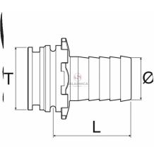 KOŃCÓWKA WTYKANA 3/4"x13mm [OCB247]