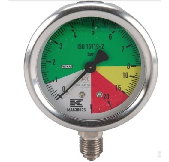 MANOMETR  @ 63  1/4"    0 / +    5-20-25 [OP01-0003]