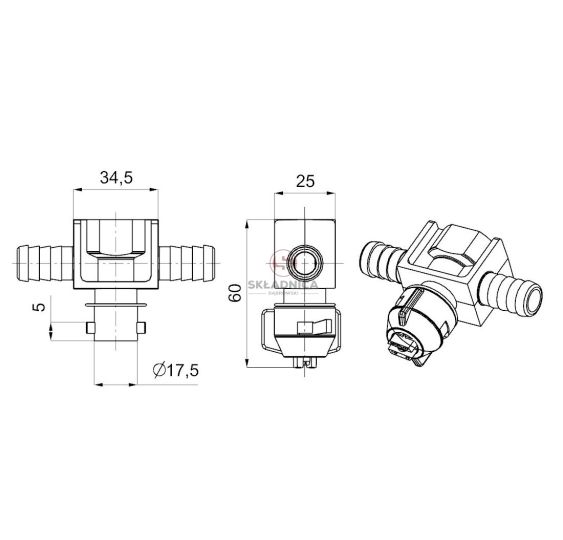 KORPUS ROZPYLACZA 0-100/07/P [OPL03-0504]