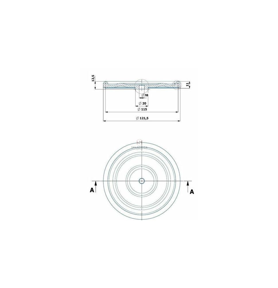 MEMBRANA POMPY 120 MM * 8 MM   P-100  P- [OPP02-0003]