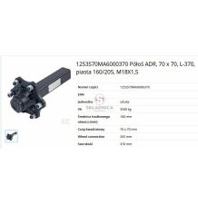 PÓŁOŚ ADR 70*70 Z PISATĄ 160/205 M18*1,5 [PC228]