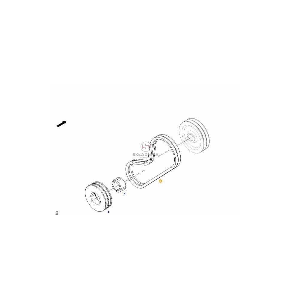 17*8- 1225LZ  PAS KLINOWY  (KPL-2SZT) [PK1225-AGCO]