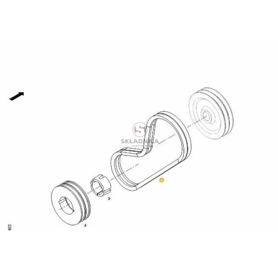 17*8- 1225LZ  PAS KLINOWY  (KPL-2SZT) [PK1225-AGCO]