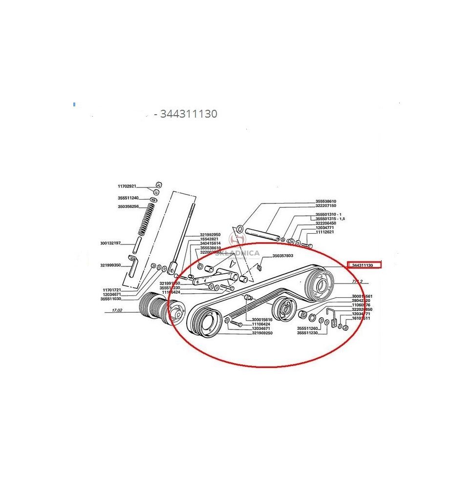 2B BP/H-3570   PAS KLINOWY [PK357036-H]