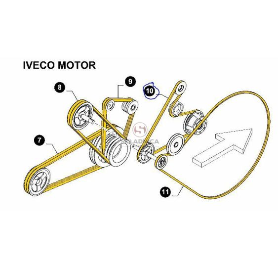 PAS WIELOROWKOWY PK 2300  Z-8 DWUSTR CNH [PKK230008-CNH]