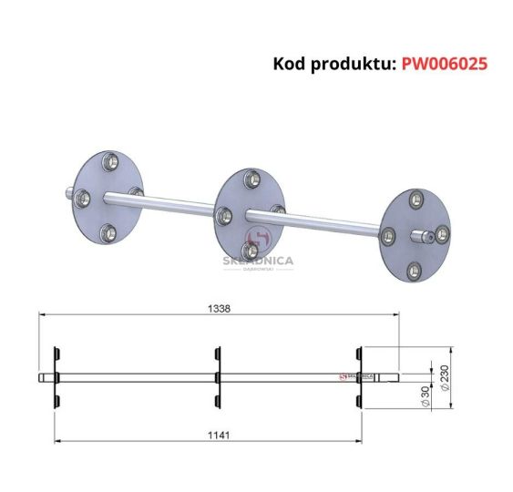 WAŁ PODBIERACZA  KPL. [PW006025]