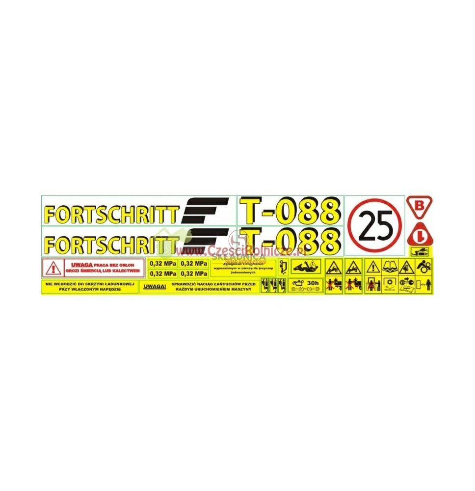 ZESTAW NAKLEJEK FORTSCHRITT   T-088 [RN001000A]
