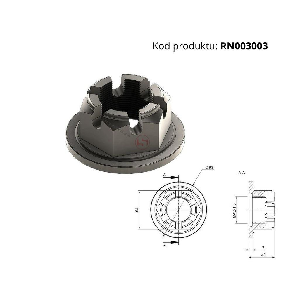NAKRĘTKA OSI  HL8011 T088 [RN003003]