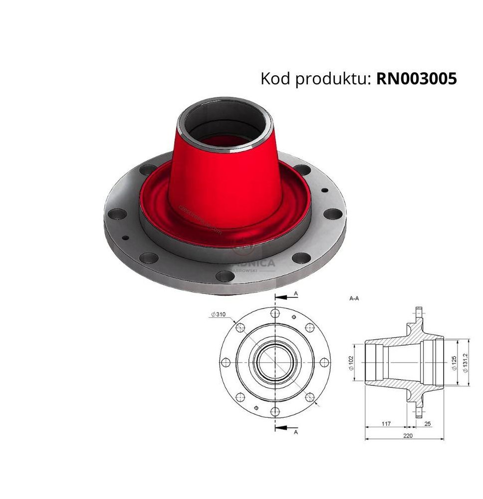 PIASTA KOŁA T-088  HL8011 [RN003005]