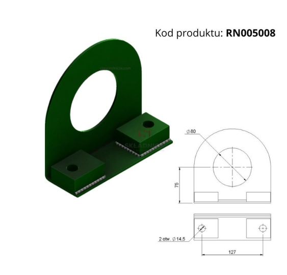 OSŁONA ŁOŻYSKA  UCP207 [RN005008]