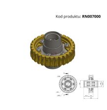 KOŁO ŚLIMAKOWE +ŚLIMAK KPL.(WG.ORYGINAŁU [RN007000]