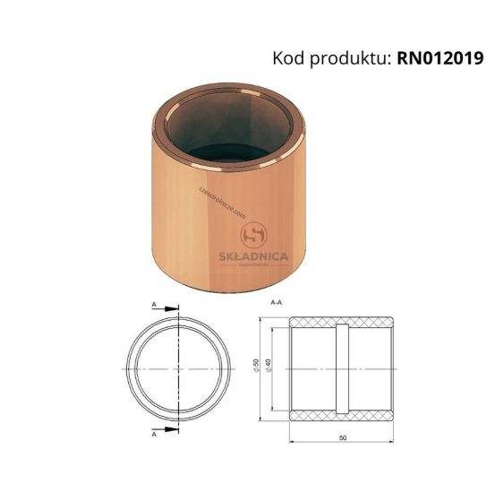 TULEJA   TEKSTOLITOWA  40x50x50 [RN012019]