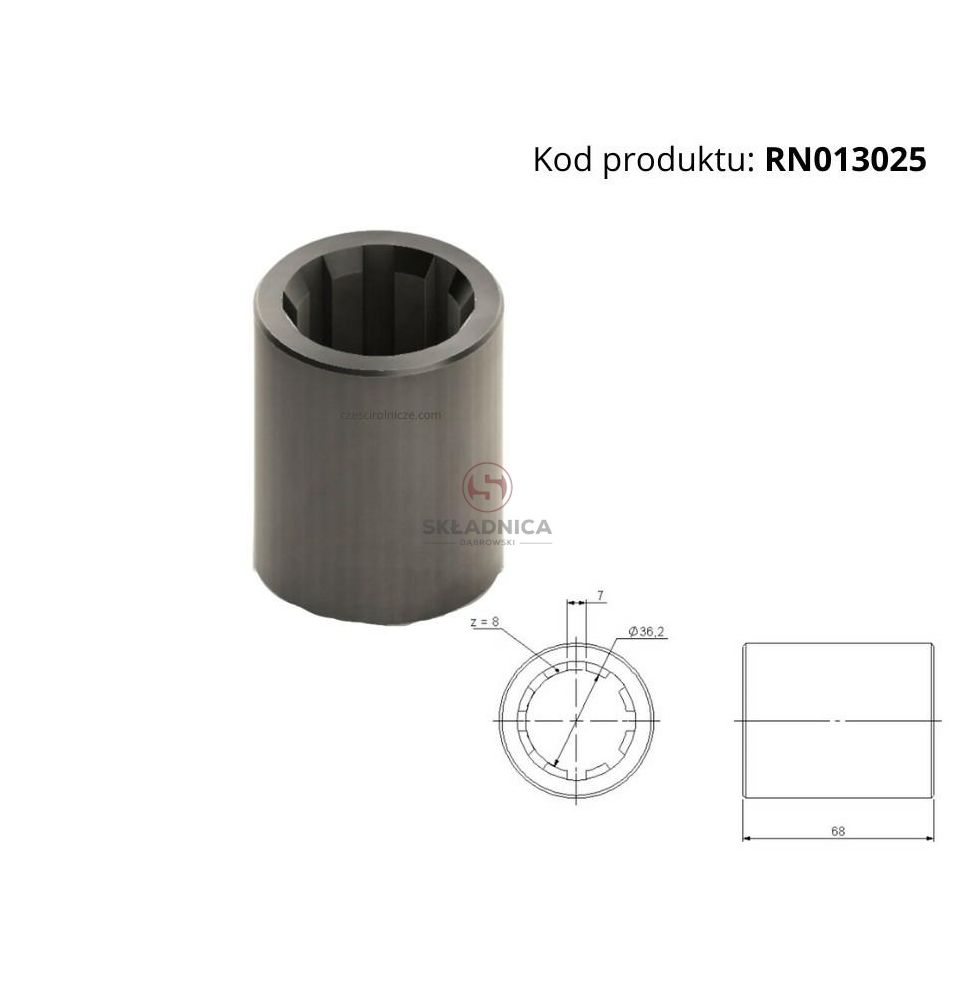 TULEJA ŁĄCZĄCA Z- 8 FREZ 35*40  L- 69 [RN013025]