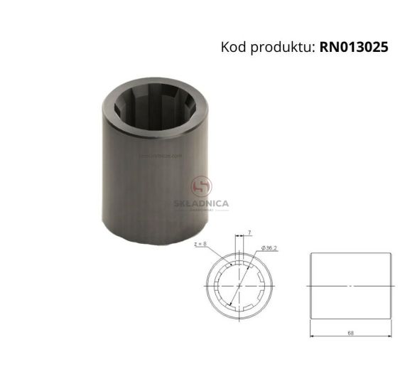 TULEJA ŁĄCZĄCA Z- 8 FREZ 35*40  L- 69 [RN013025]