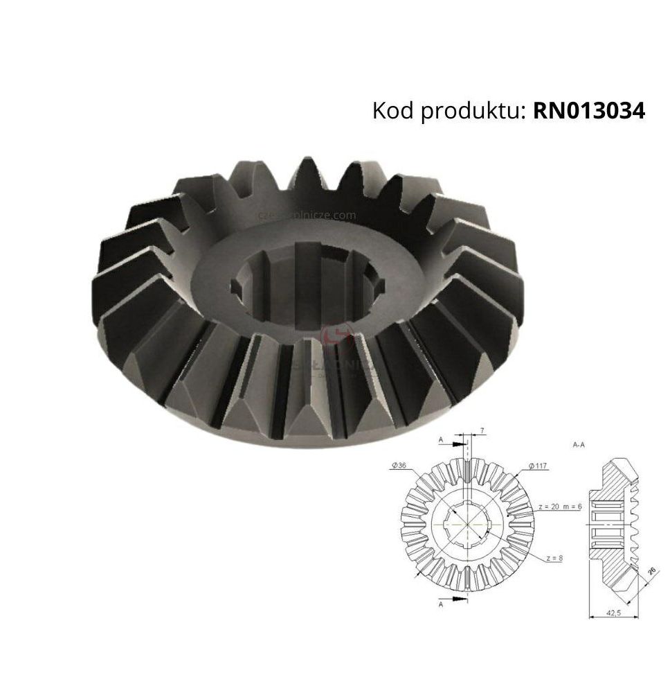 KOŁO Z20 PROSTE ZĘBY RN013034