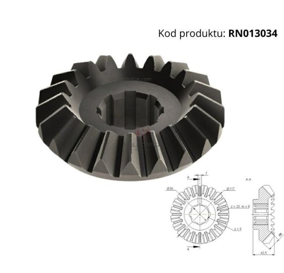 KOŁO Z20 PROSTE ZĘBY RN013034