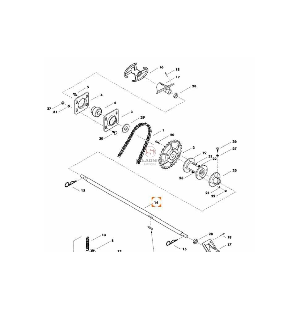 WAŁ MIESZALNIKA 1135100 [RNA302]