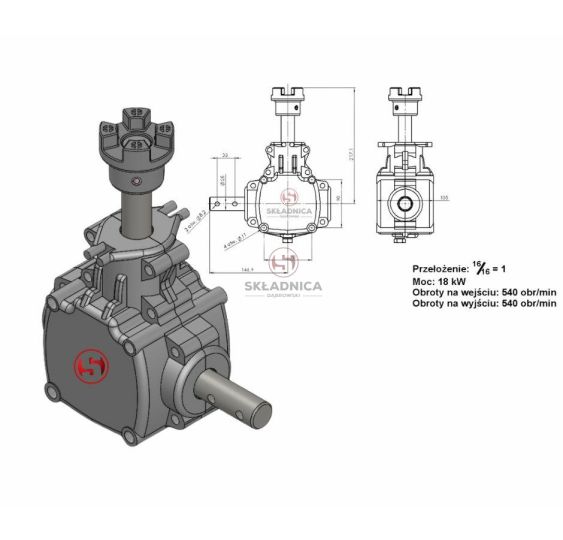 PRZEKŁ.BOCZNA ALUM.3-ALB-S-770 [RNU00042]