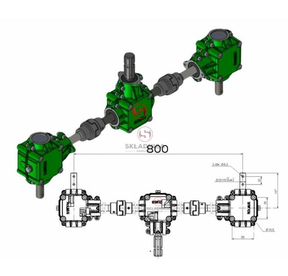 PRZEKŁ.KPL.ŻELIWNA 3-ALBŻ S-800 P-1,44 [RNU00047]