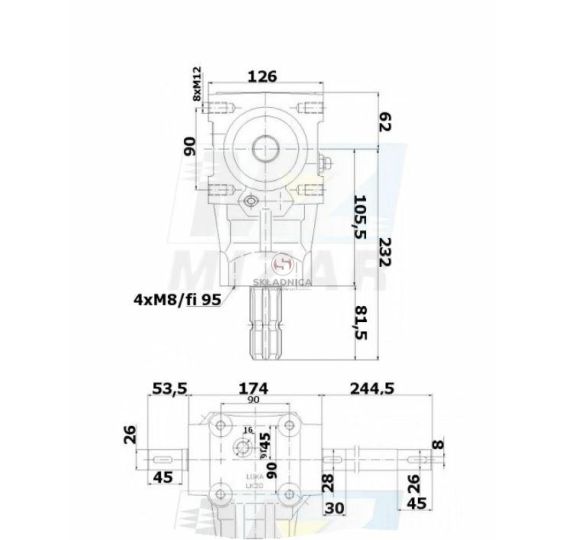 PRZEKŁADNIA KPL. ŚRODKOWA [RNU03026-L]