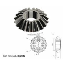 KOŁO STOŻKOWE Z-20  FI 42 [RO00-0003-A]