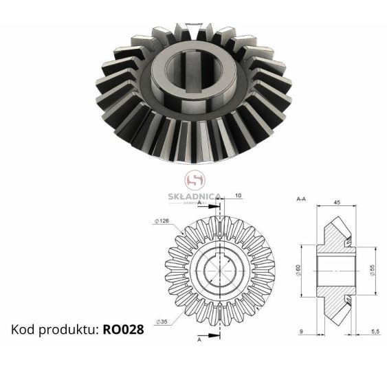 KOŁO STOŻKOWE Z-24 [RO00-0004]