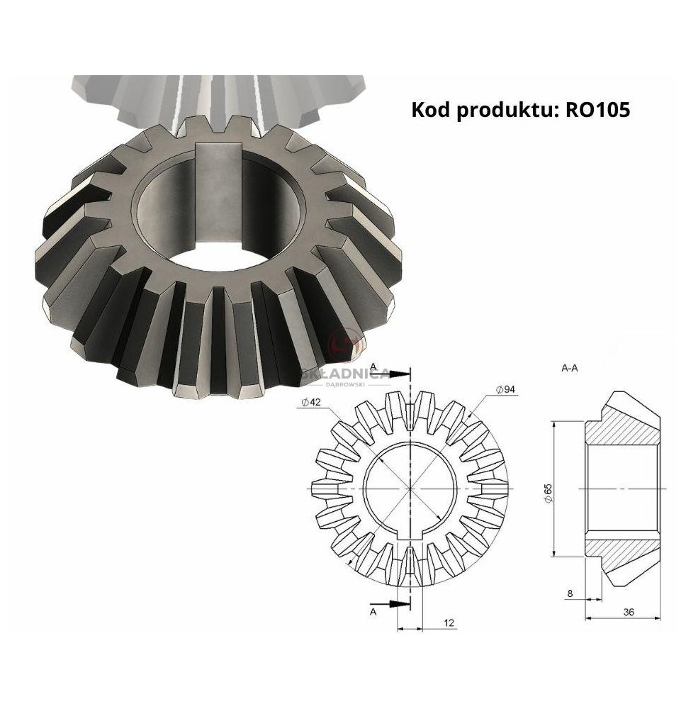 KOŁO ZĘBATE  I   Z-18   0545010010 [RO00-0111]