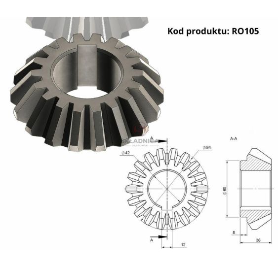 KOŁO ZĘBATE  I   Z-18   0545010010 [RO00-0111]