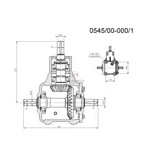 PRZEKŁADNIA KĄTOWA MAŁA 054500000 [RO00-0200]