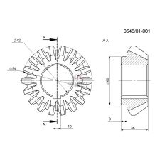KOŁO STOŻKOWE Z-18 [RO00-0201]