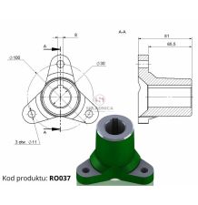 KOŃCÓWKA SPRZĘGŁA I 220803033 [RO037]