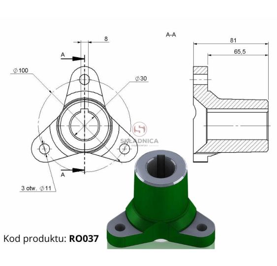 KOŃCÓWKA SPRZĘGŁA I 220803033 [RO037]