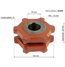 KOŁO GNIAZDOWE 11*31  Z- 6  FI-40  W-10 [RO049]