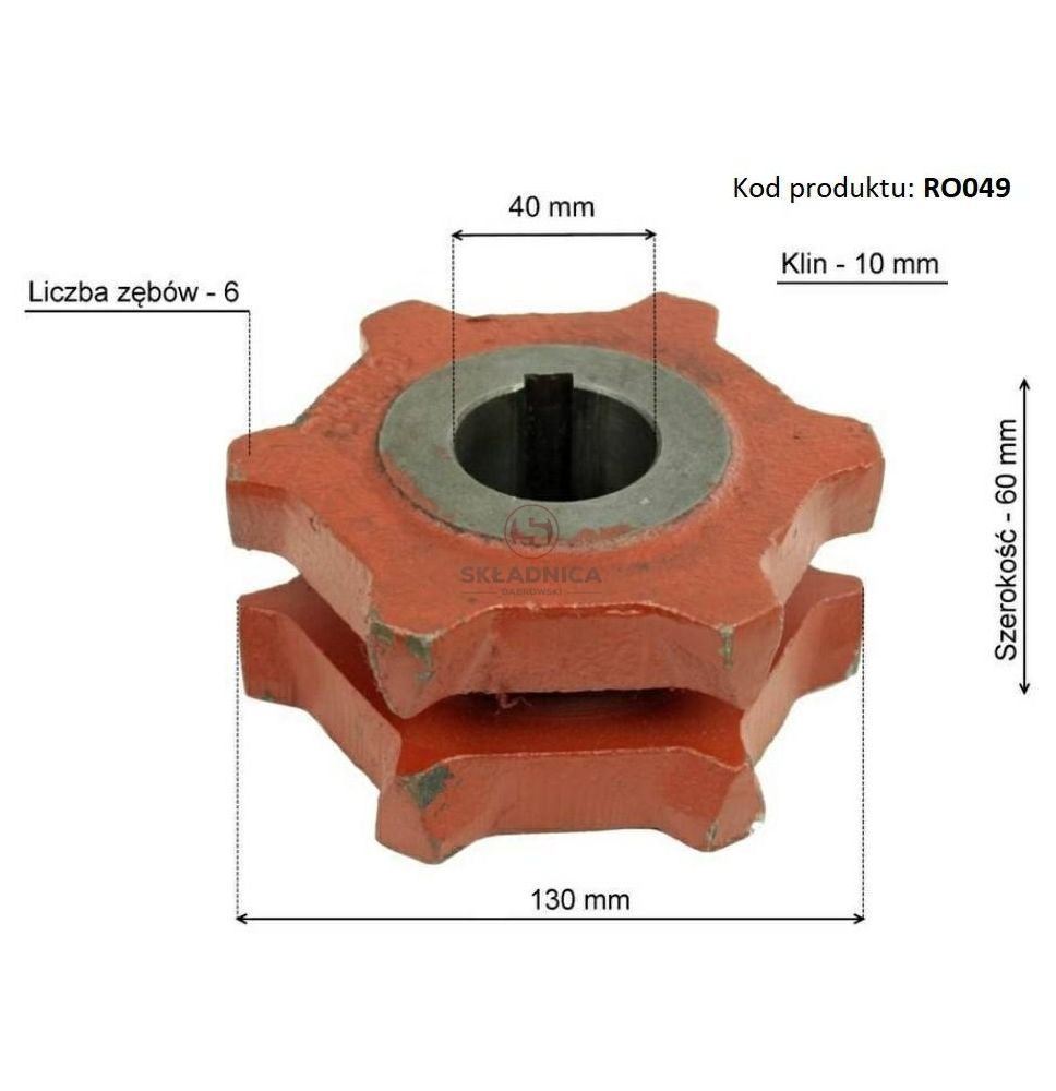 KOŁO GNIAZDOWE 11*31  Z- 6  FI-40  W-10 [RO049]