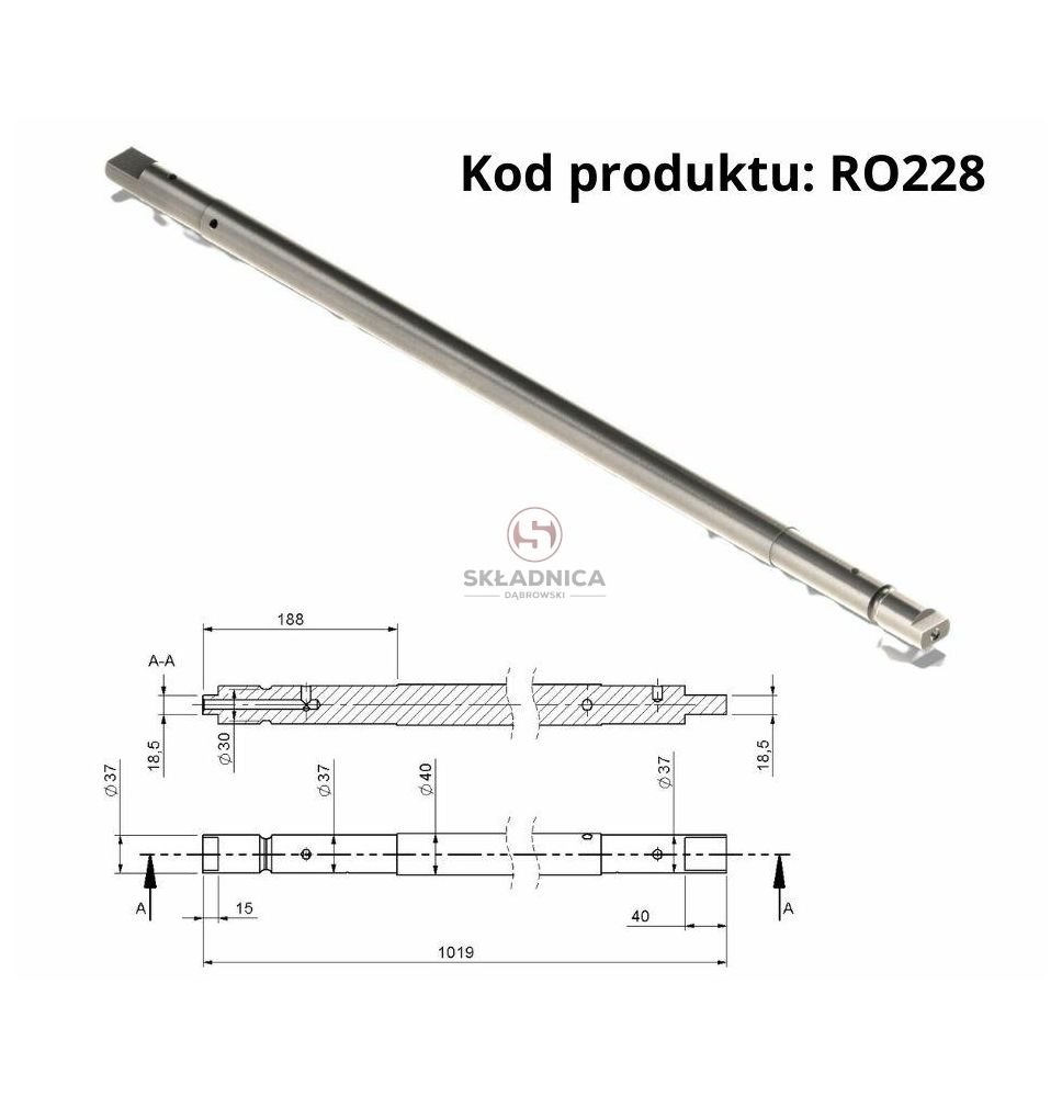 WAŁ PRZEDNI KÓŁ NAPINAJĄCYCH [RO228]