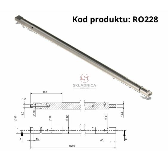 WAŁ PRZEDNI KÓŁ NAPINAJĄCYCH [RO228]