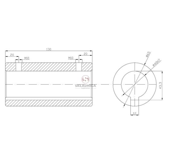 TULEJA ŁĄCZĄCA FI-40 W-12 [RO252]
