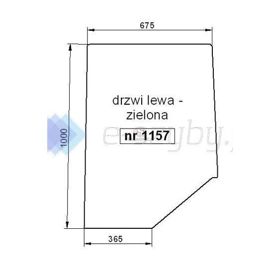 SZYBA DRZWI 1157 [SA000019]
