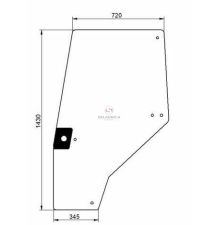 CASE SZYBA DRZWI LEWE        CASE 4210 [SA000021]