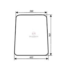 BIAŁORUŚ MTZ-82 SZYBA BOCZNA [SA045]