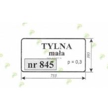 SZYBA TYLNA MAŁA 103-54 [SA845]