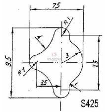 USZCZELKA SZYBY KLIN  S425 [SAC017]