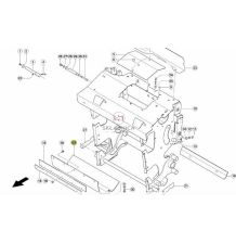 BLACHA DOLNA BĘBNA WCIĄGAJĄCEGO L-700 [SCB000203-CL]