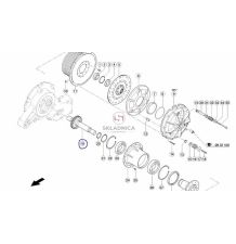 KOŁO ZĘBATE Z-39 Z WAŁKIEM [SCB000208-CL]
