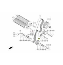 KOŁO PASOWE FI-207  GŁADKIE [SCB080021-CL]