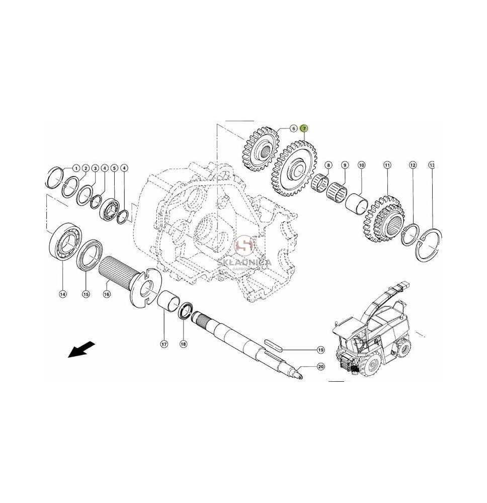 KOŁO ZĘBATE Z-32 M6 [SCB108007]